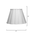 J&D Designs Scalloped 1-Light Wall Sconce White Linen