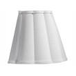 J&D Designs Scalloped 1-Light Wall Sconce White Linen