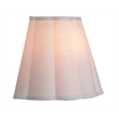 J&D Designs Scalloped 1-Light Wall Sconce White Linen
