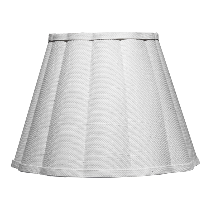 J&D Designs Scalloped 1-Light Wall Sconce White Linen