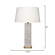 Preston Mother of Pearl Table Lamp with Linen Shade