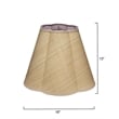 J&D Designs Co Scalloped Raffia Fabric Lamp Shade Large Natural
