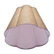 J&D Designs Co Scalloped Raffia Fabric Lamp Shade Large Natural