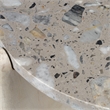 Quarry Wood and Terrazzo Stone Side Table