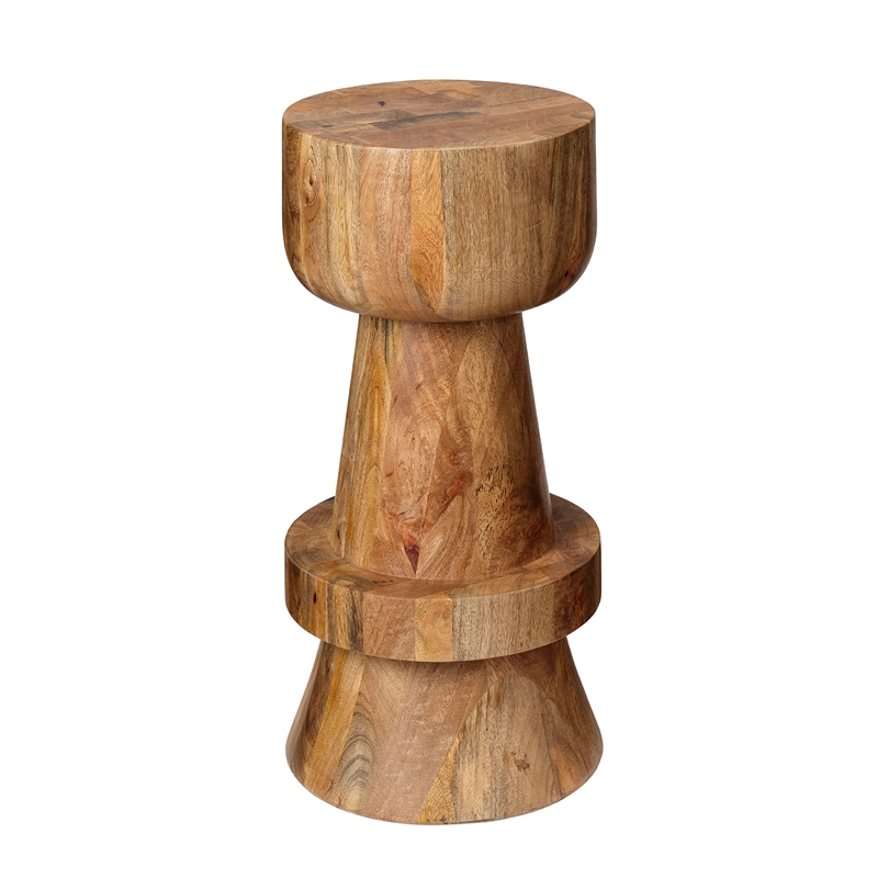 J&D Designs Rook Mango Wood Counter Stool