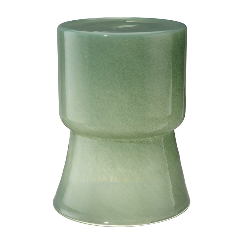 J&D Designs Co Huntington Garden Glass Stool in Green