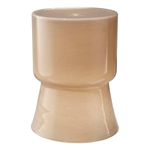 Jamie Young Co Huntington Garden Glass Stool in Taupe