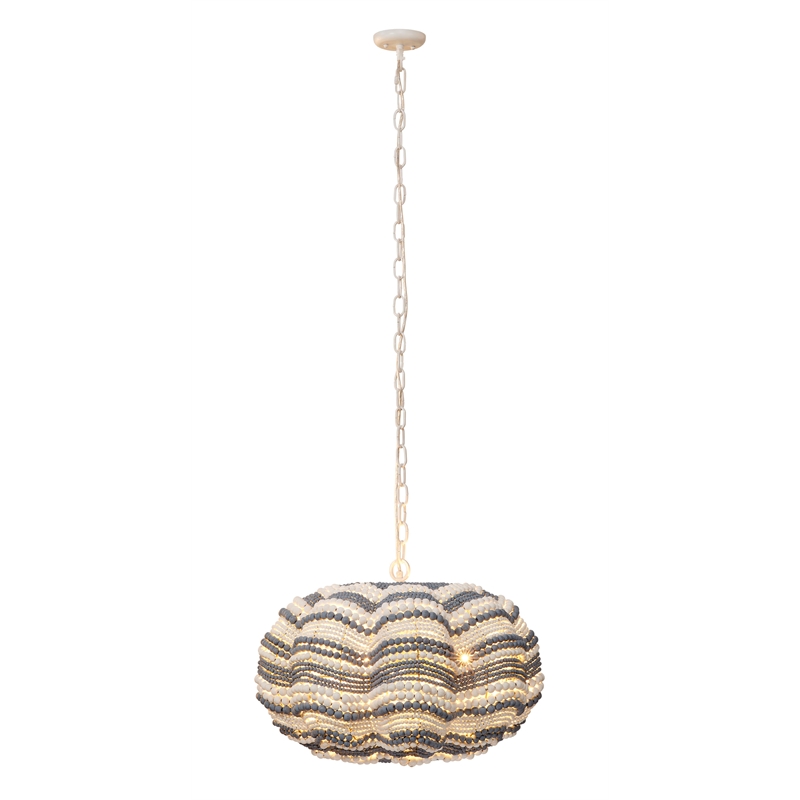 Jamie Young Co Clamshell Chandelier in Blue and White in Small
