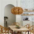 J&D Designs Co Clamshell Chandelier in Natural in Small