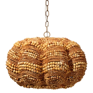J&D Designs Co Clamshell Chandelier in Natural in Small