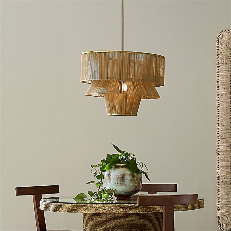 J&D Designs Co Dimension Chandelier in Natural