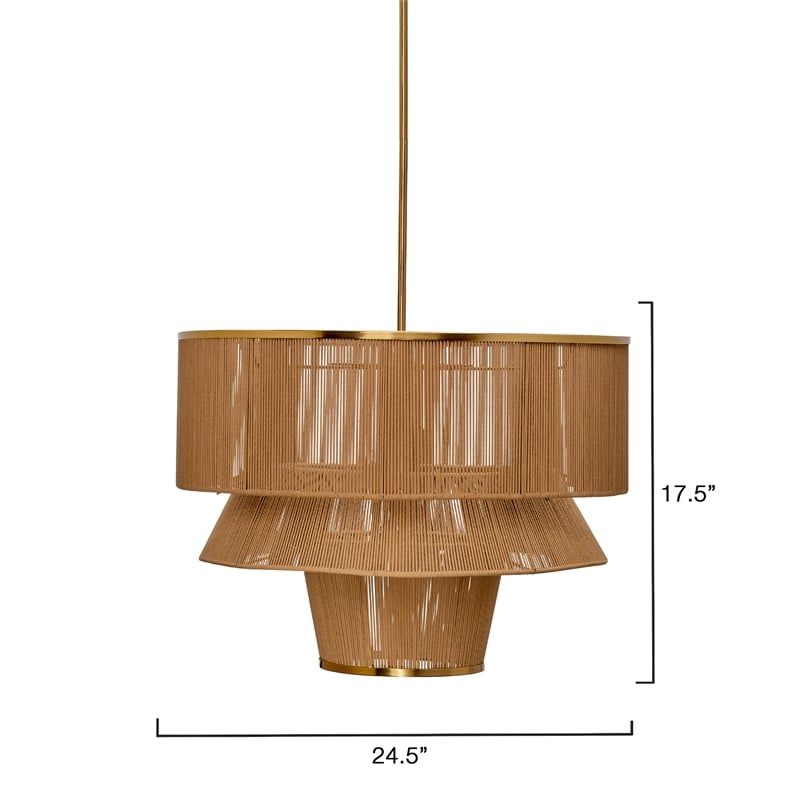 J&D Designs Co Dimension Chandelier in Natural