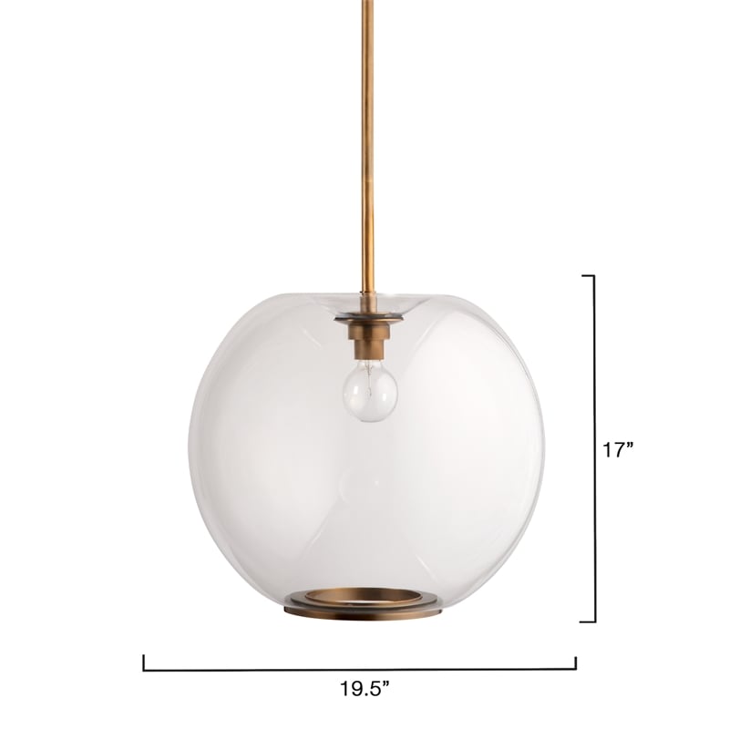 J&D Designs Co Helium Pendant in Clear