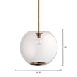 J&D Designs Co Helium Pendant in Clear