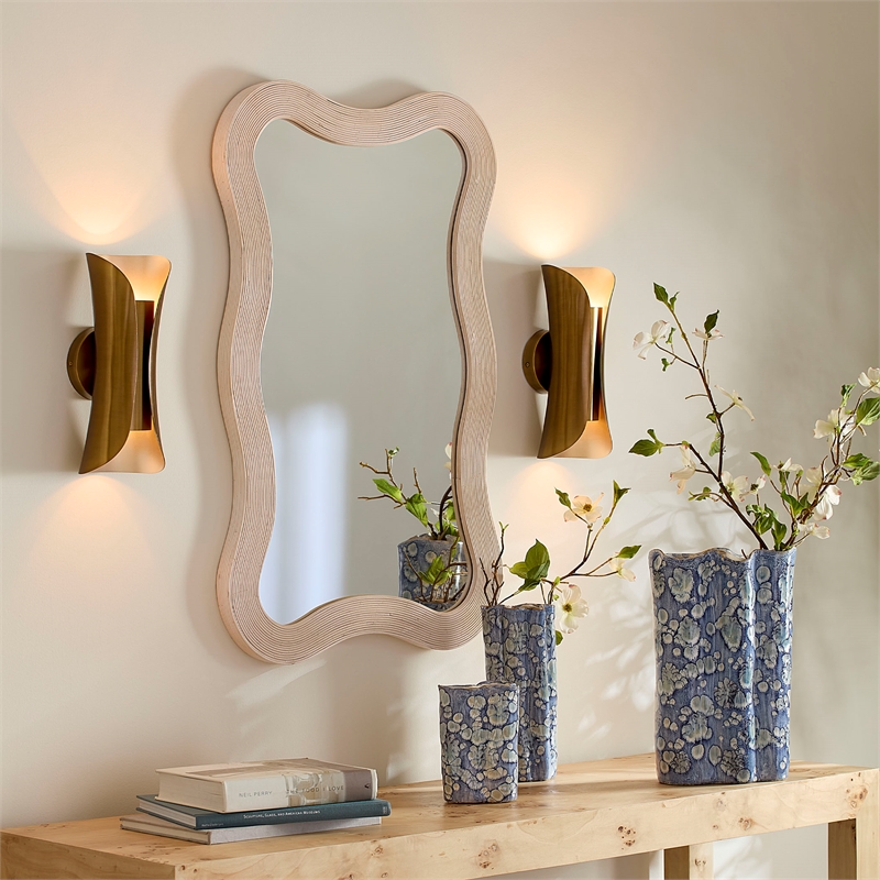 J&D Designs Co Dali Mirror in Cream