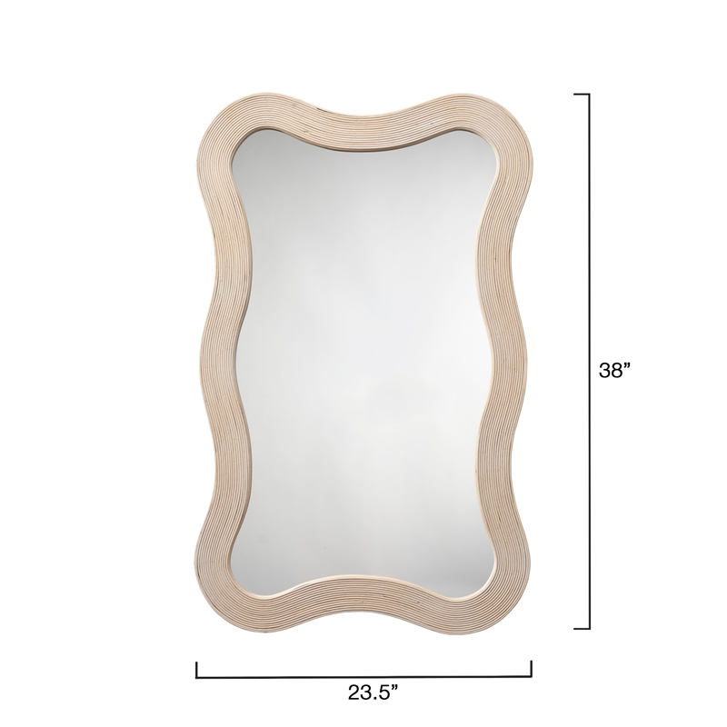 J&D Designs Co Dali Mirror in Cream