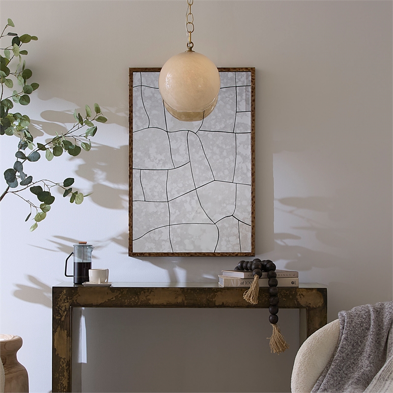 J&D Designs Co Fractured Mirror in Silver