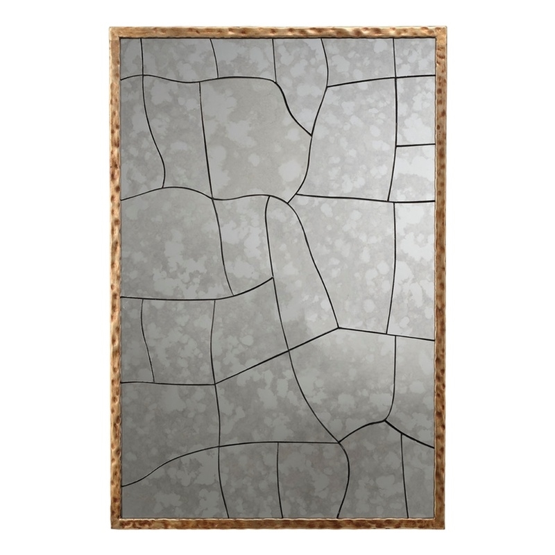 J&D Designs Co Fractured Mirror in Silver