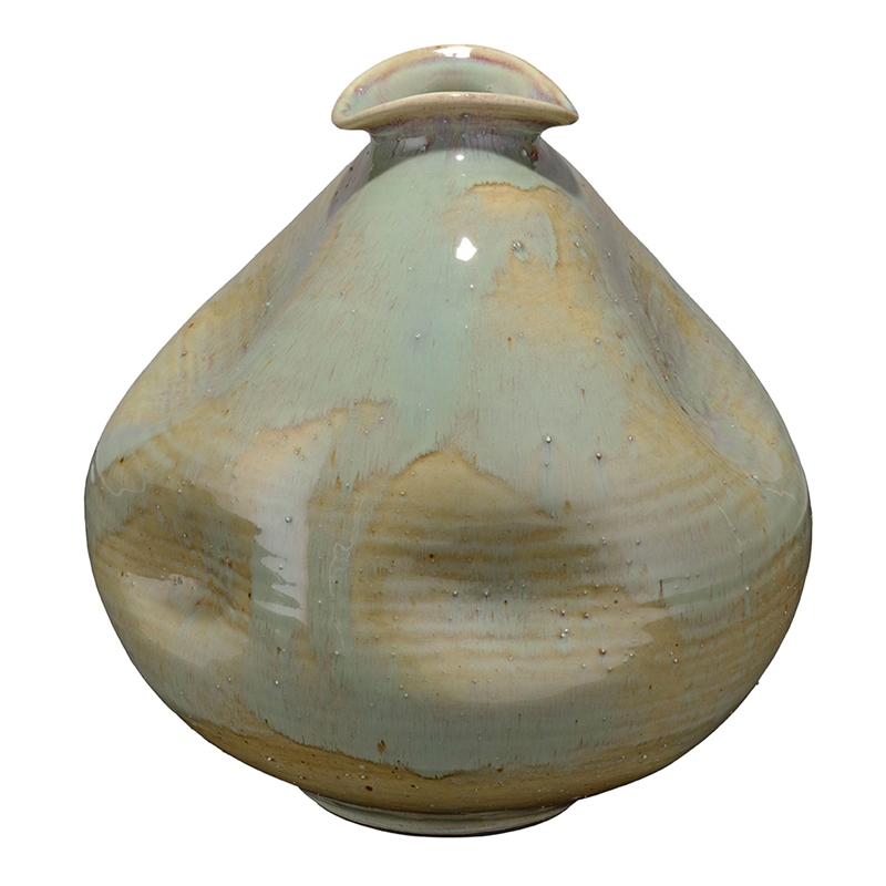 J&D Designs Co Madrid Dimpled Vase in Blue