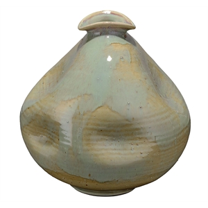 J&D Designs Co Madrid Dimpled Vase in Blue