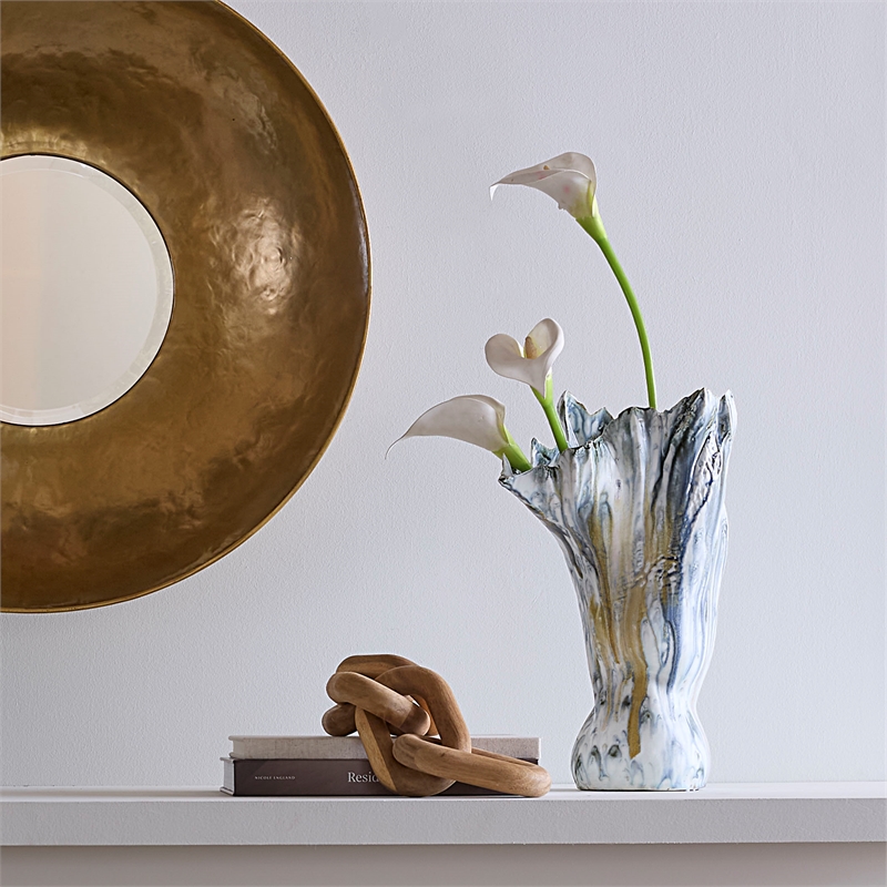 J&D Designs Co Orca Vase in Blue