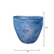J&D Designs Co Puddle Vase in Blue
