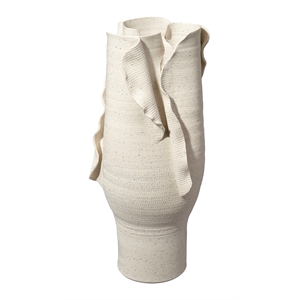 J&D Designs Co Severed Tall Vessel in White