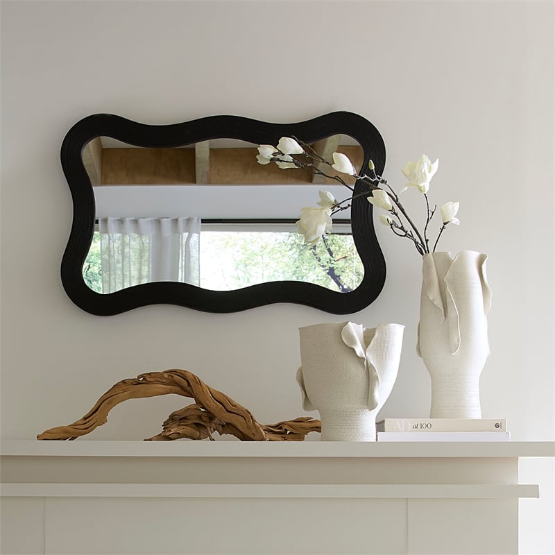 J&D Designs Co Torn Wide Vessel in White