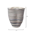 J&D Designs Co Undulation Vase in Blue