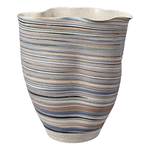 J&D Designs Co Undulation Vase in Blue