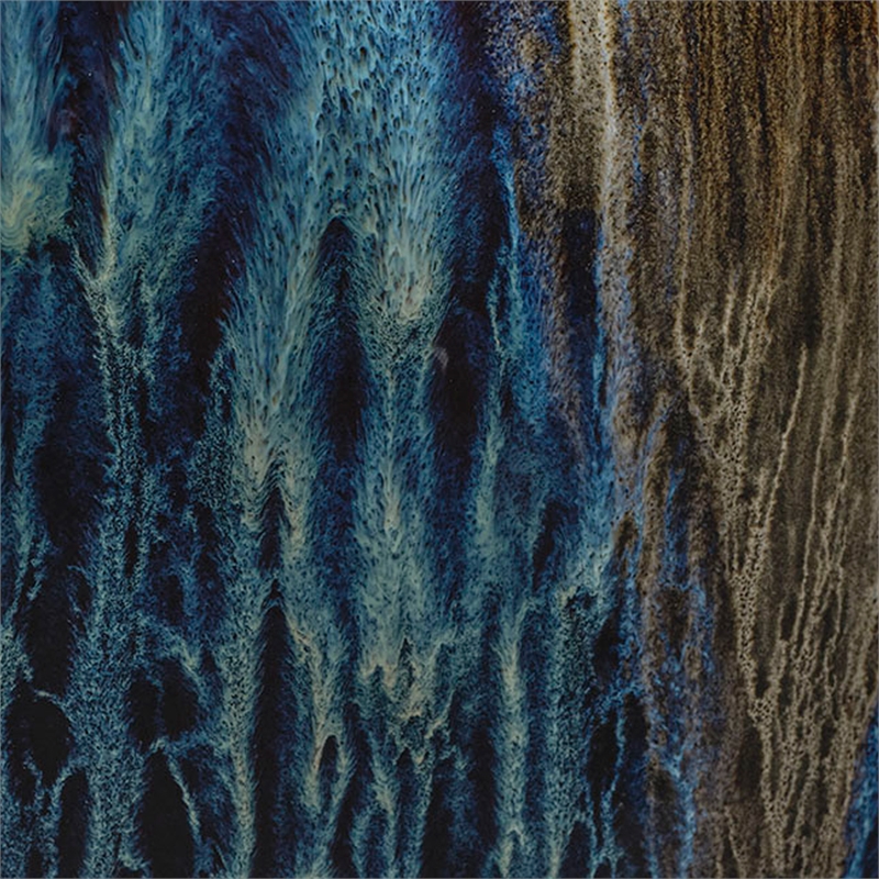 J&D Designs Co Large Whirl Vase in Blue