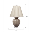J&D Designs Co Agnes Table Lamp in Taupe Glass