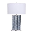 J&D Designs Co Flurry Table Lamp in Blue