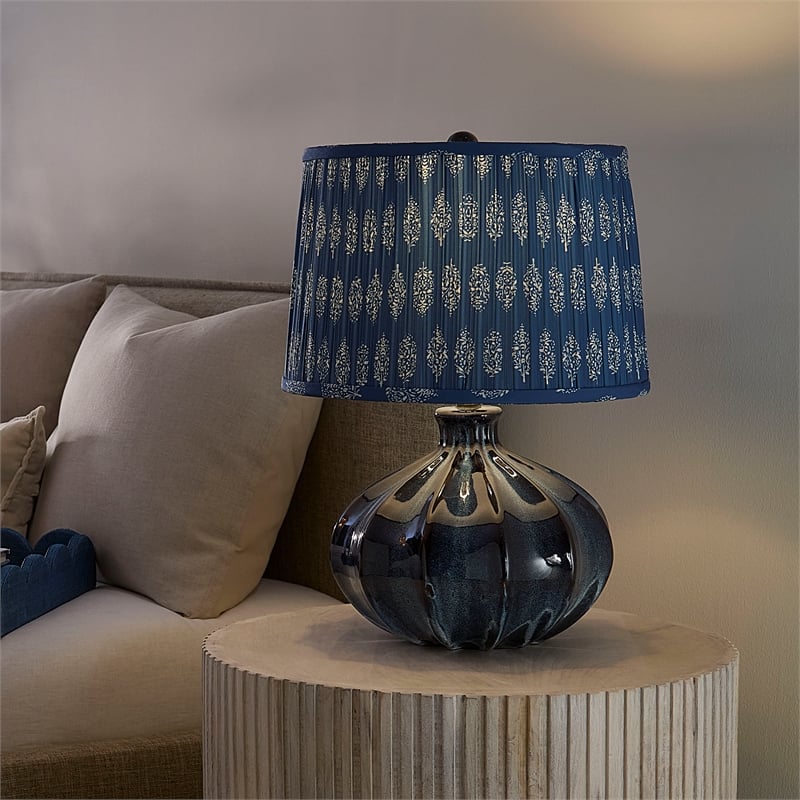 J&D Designs Co Hershey Table Lamp in Blue