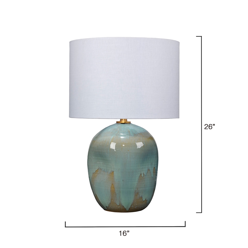 J&D Designs Co Salvador Table Lamp in Blue