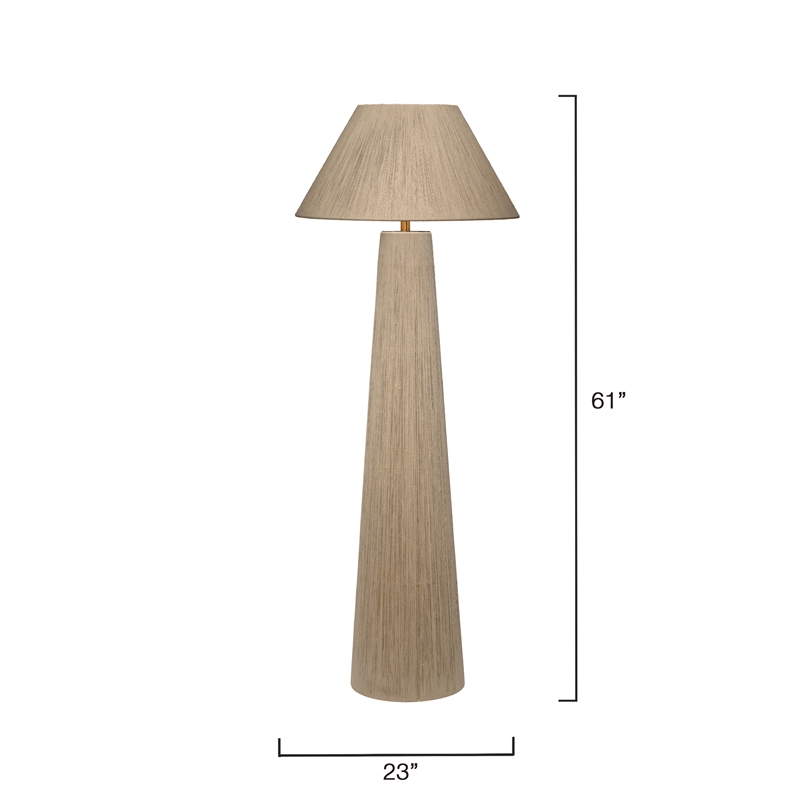 J&D Designs Co Tension Floor Lamp in White