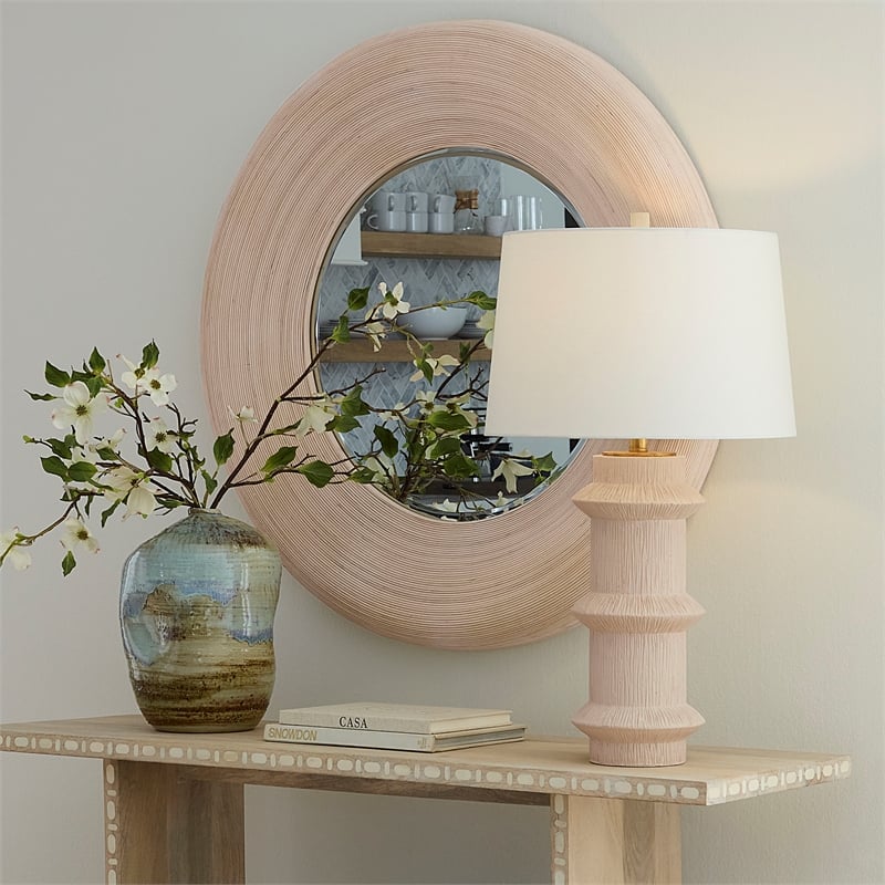 J&D Designs Co Trousdale Table Lamp in Cream