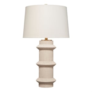 J&D Designs Co Trousdale Table Lamp in Cream
