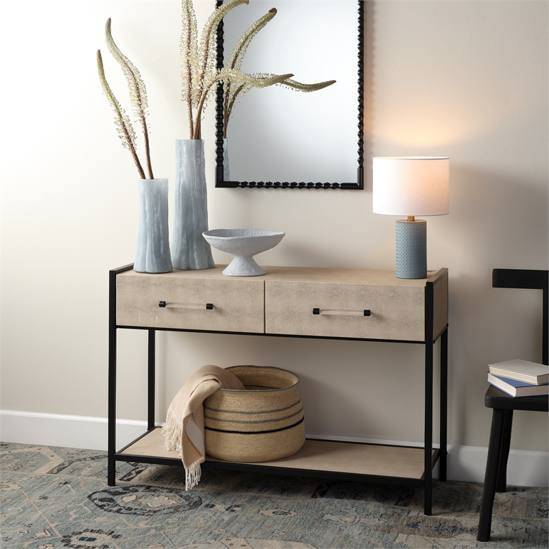 J&D Designs Cassius Console Table in Taupe