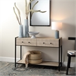 J&D Designs Cassius Console Table in Taupe
