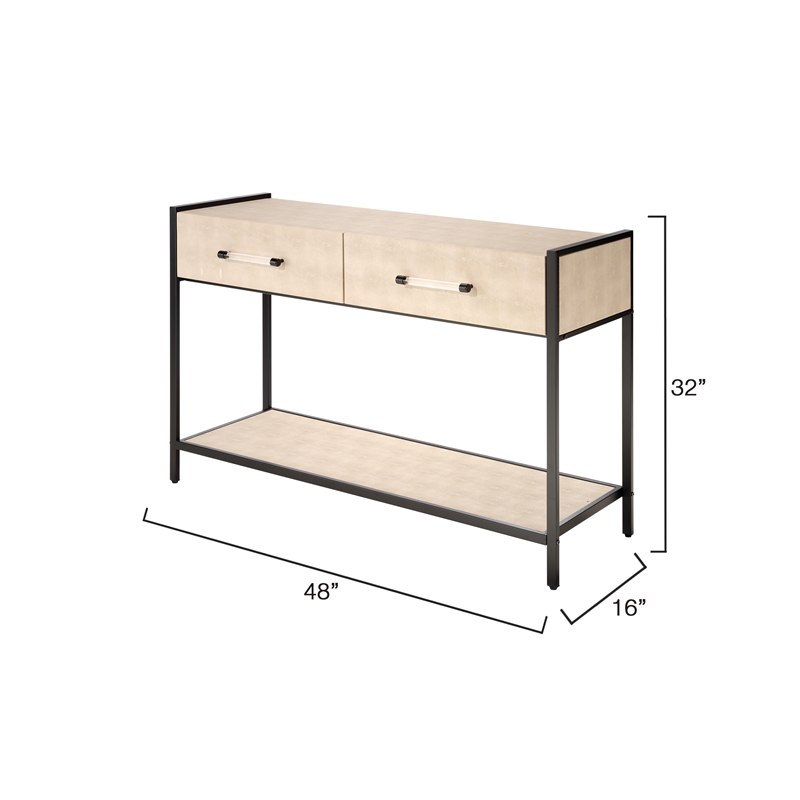 J&D Designs Cassius Console Table in Taupe