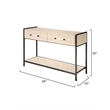 J&D Designs Cassius Console Table in Taupe