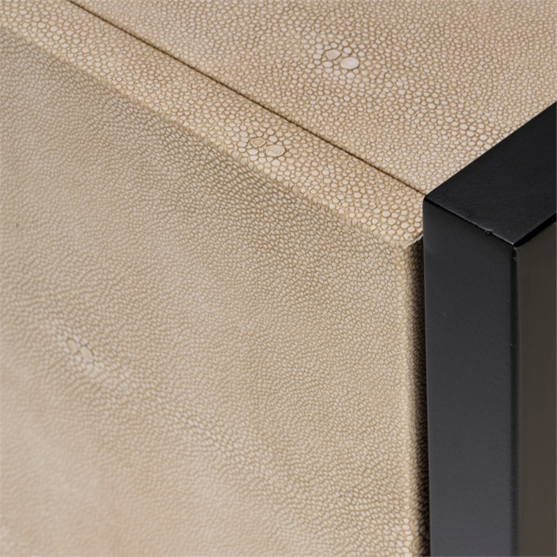 J&D Designs Cassius Side Table in Taupe
