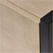 J&D Designs Cassius Side Table in Taupe