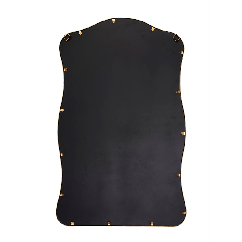J&D Designs Aurora Wall Mirror in Antique Brass