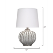J&D Designs Reef  Ceramic Table Lamp in Gray