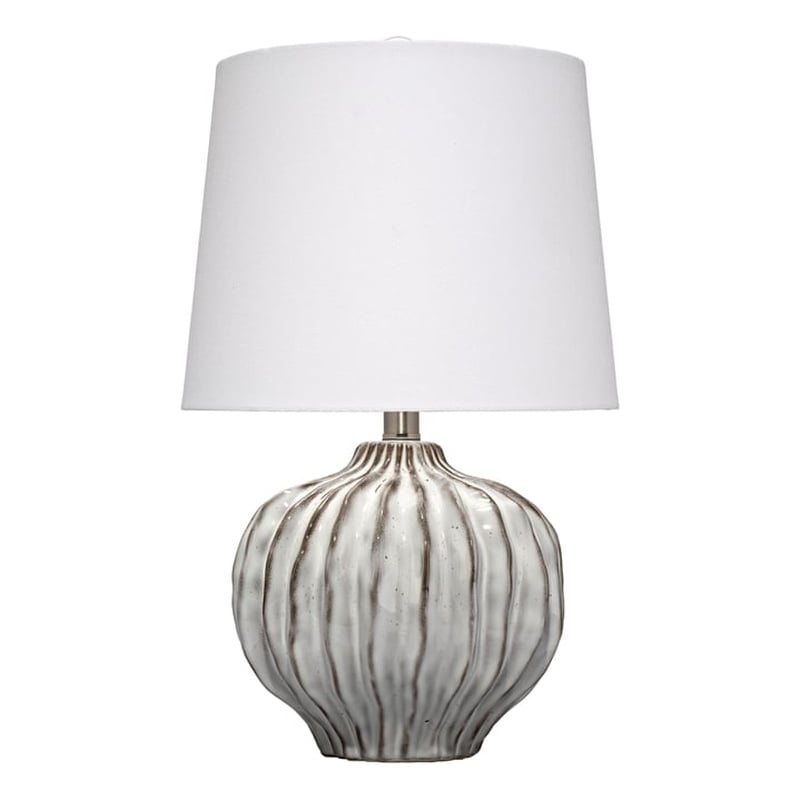 J&D Designs Reef  Ceramic Table Lamp in Gray