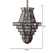 J&D Designs Co Imperial 1-Light Glass and Metal Pendant