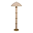 J&D Designs Co Seychelles 2-Light Rattan Floor Lamp in Natural Beige