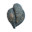 J&D Designs Co Anguilla1-Light Wood Beaded Wall Sconce in Blue